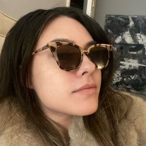 Brown Square Frame Sunglasses